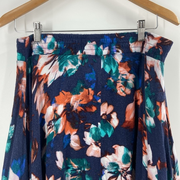 Vera Wang Simply Vera hi low skirt circle style multi print large - Picture 2 of 13